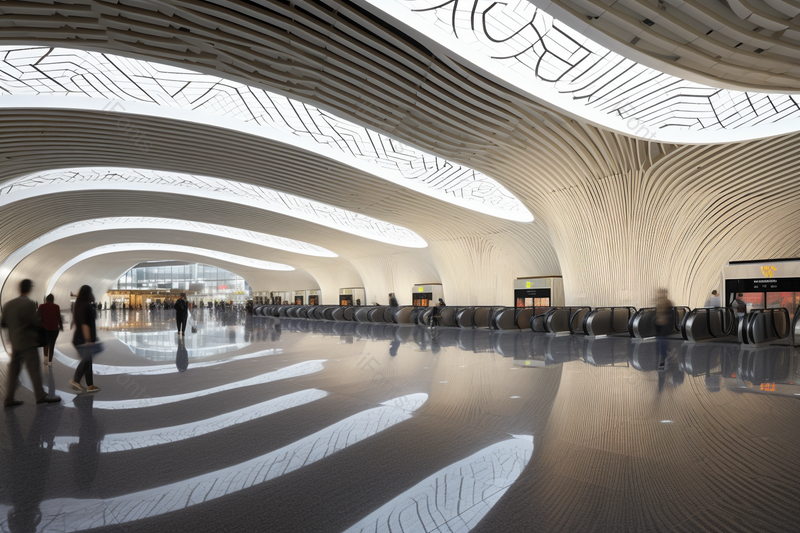 北京大兴国际机场内部装饰装修效果图,高清,摄影图,摄影图片,图片大全,摄影图免费下载